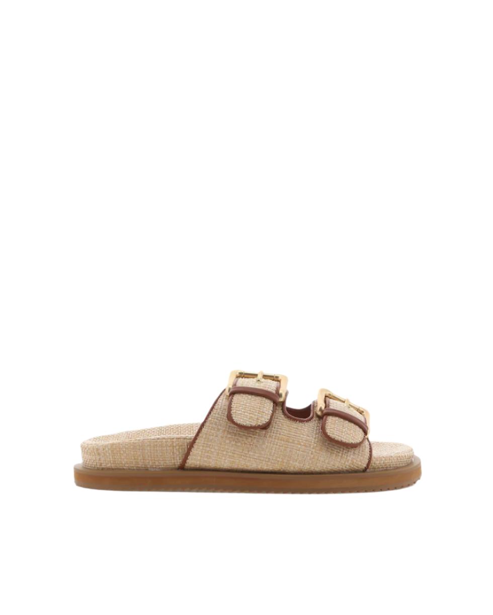 BILLINI | Tenzin Slides | Natural Raffia Product Image