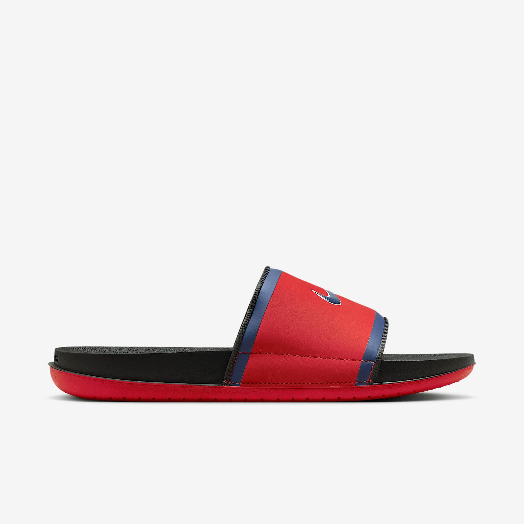 Nike Mens Offcourt (Atlanta Braves) Offcourt Slides | FN2695-600 Product Image