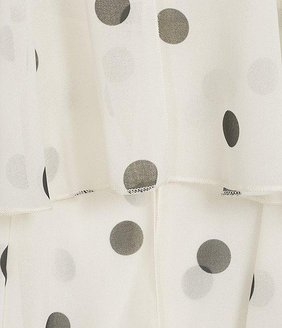 Mestiza New York Keepsake Chiffon Dot Ruffle Mini Dress Product Image