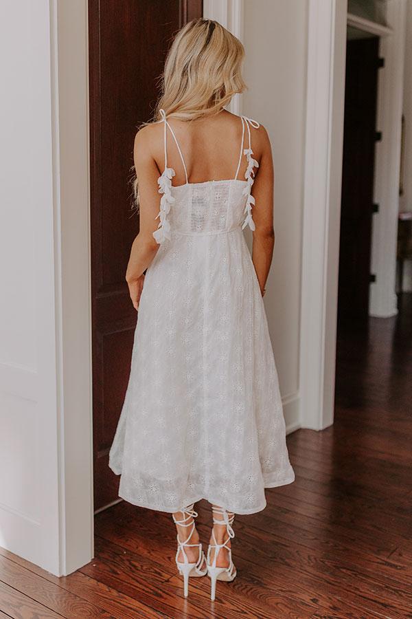 Yes To Forever Eyelet Midi Dress Product Image