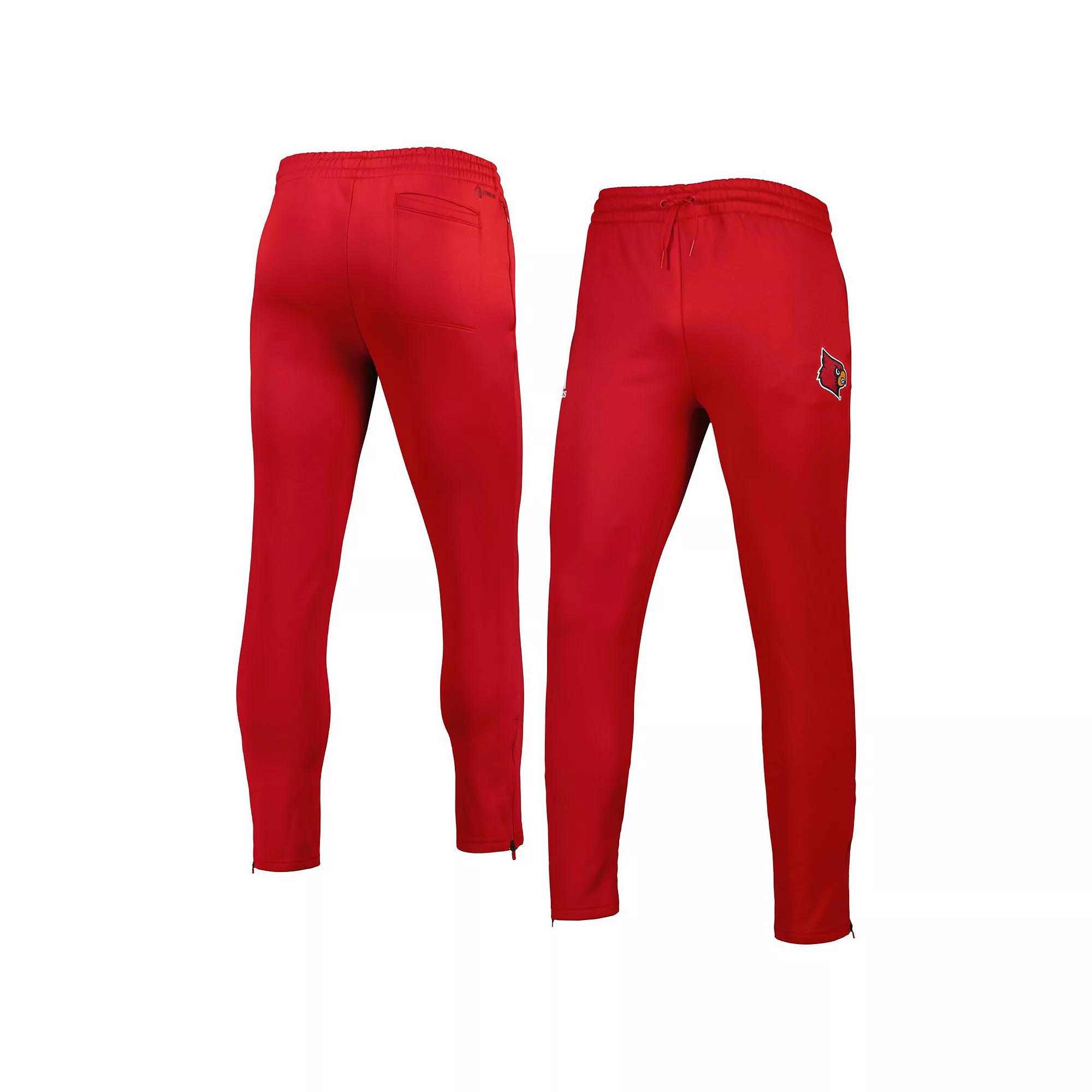 Men's adidas Red Louisville Cardinals AEROREADY Tapered Pants, Size: Medium Product Image