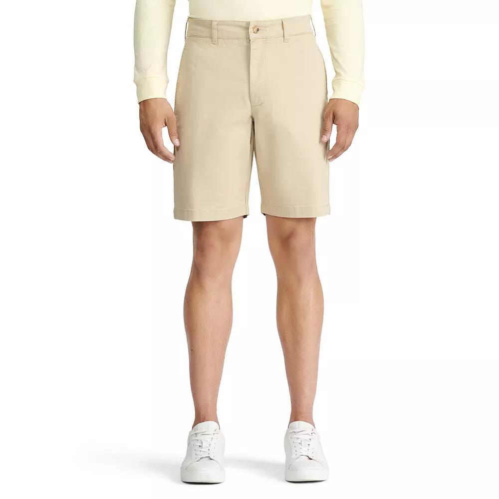 Men's IZOD Saltwater 9.5-in. Flat Front Shorts, Size: 40, Silver Birch Product Image