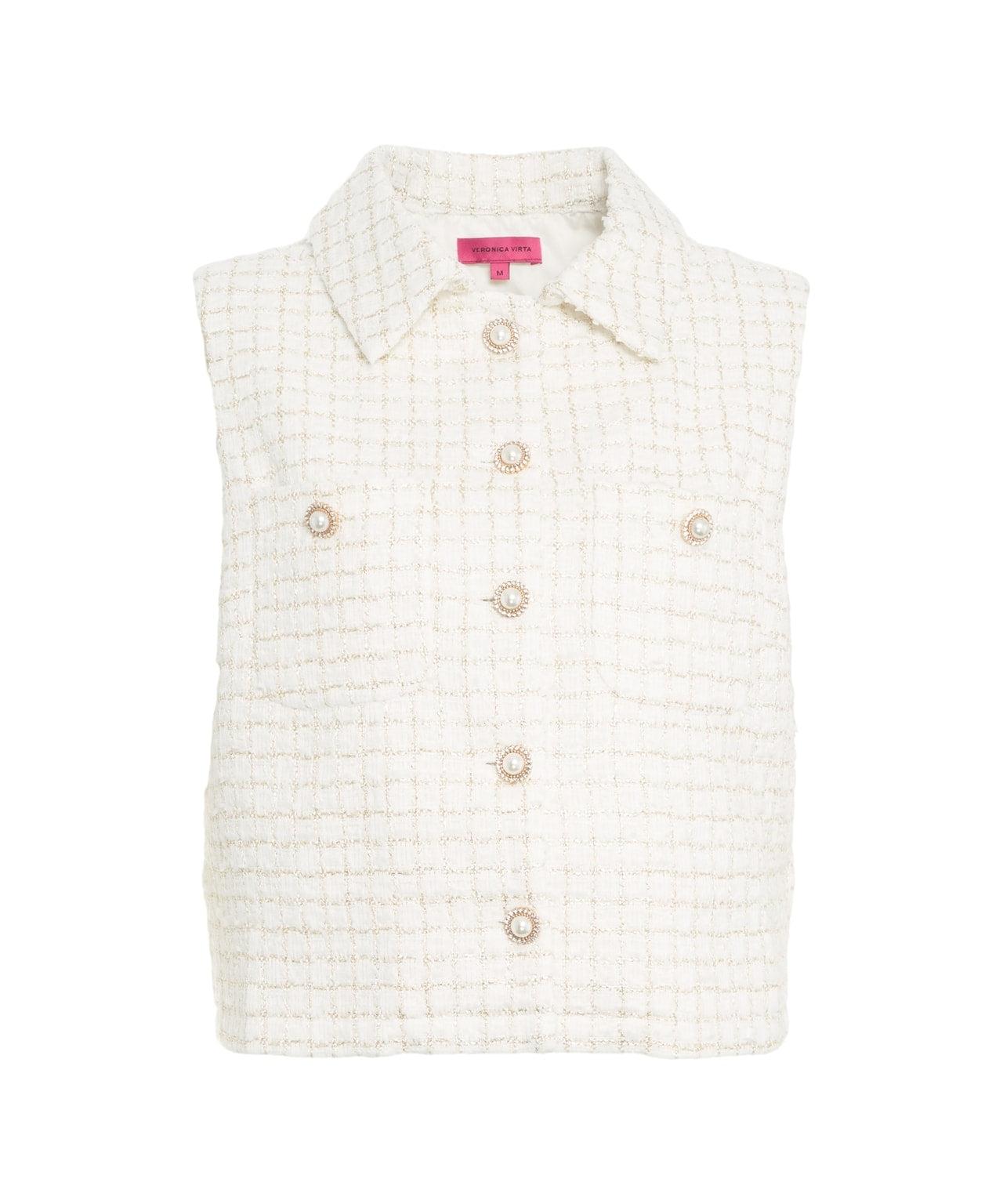 Short tweed vest Product Image