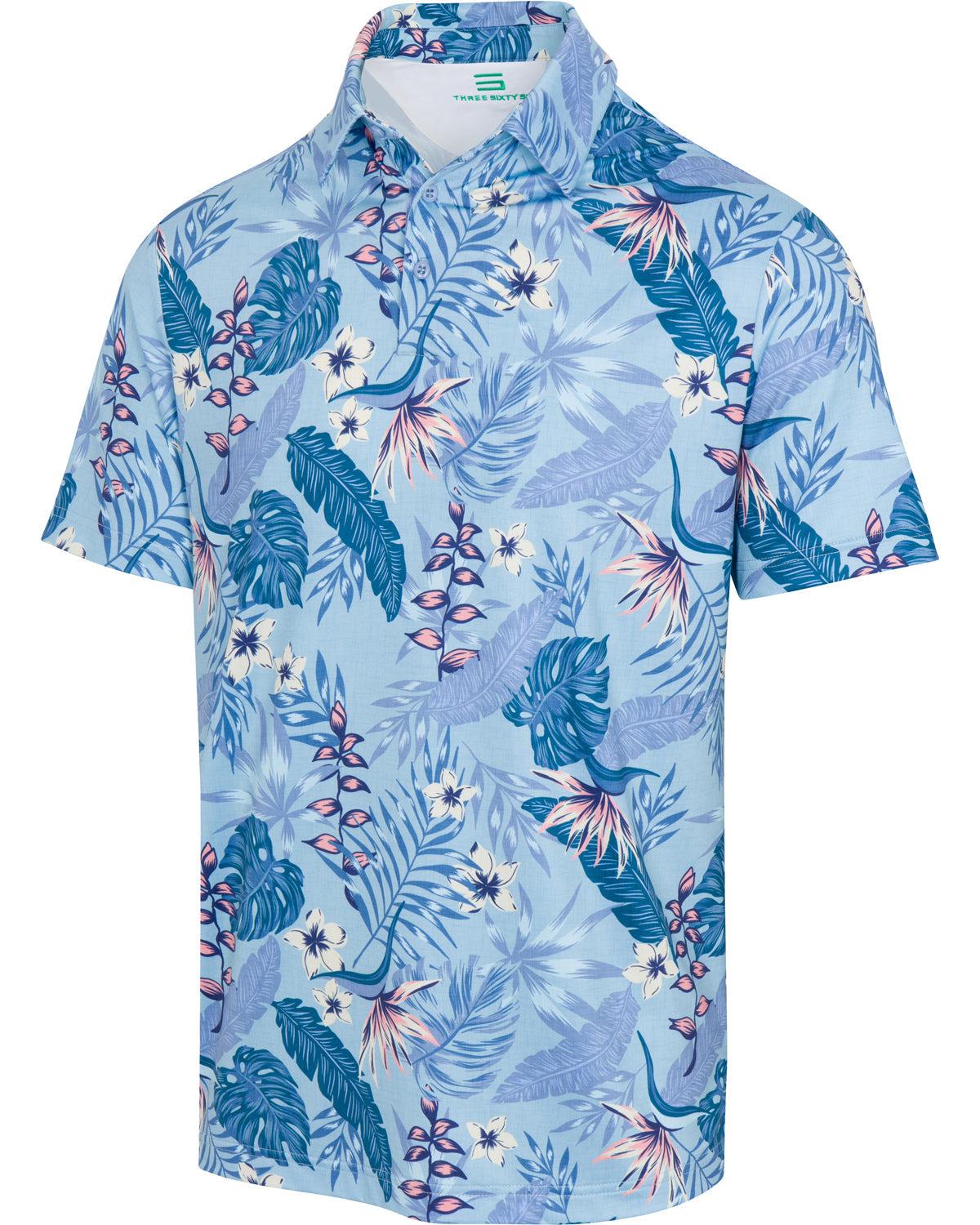 Three Sixty Six Men’s Print Golf Polos Male Product Image
