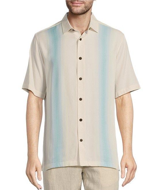 Caribbean Chest Stripe Short Sleeve Woven Shirt Product Image