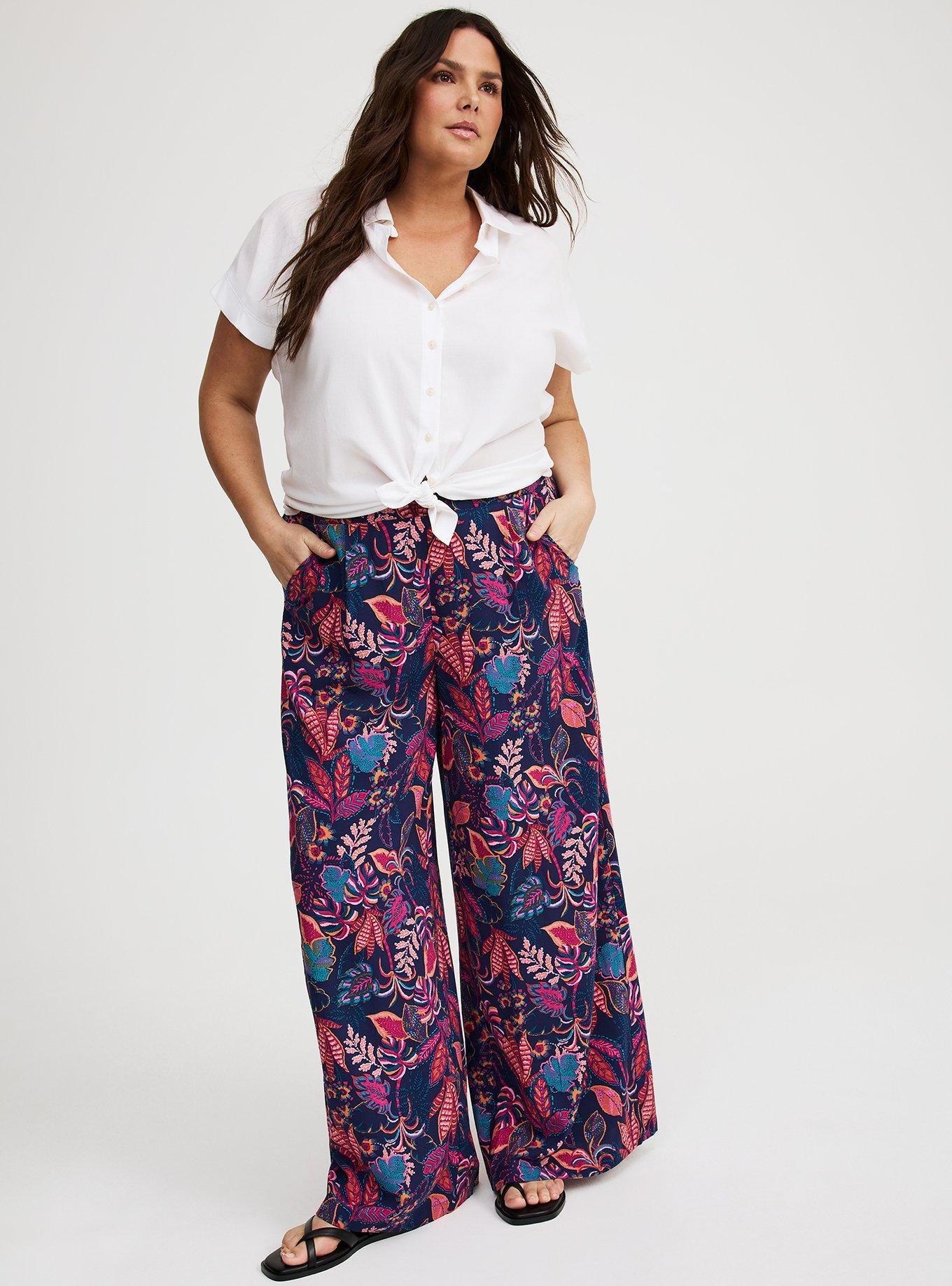 Pull-On Wide Leg Pant Product Image
