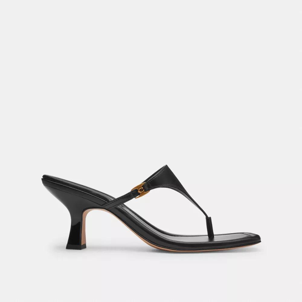 Heritage C Plaque Thong Sandal Product Image