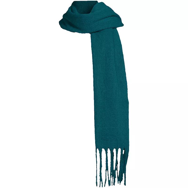 Women's Lands' End Brushed Blanket Scarf, Alabaster Check Product Image