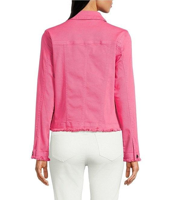 APNY Stretch Twill Collared Long Sleeve Jean Jacket Product Image