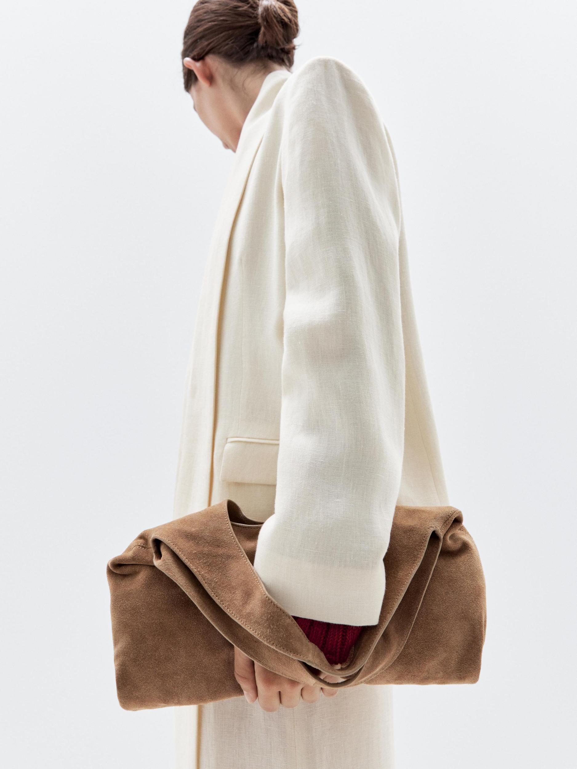 Medium split leather lady bag Product Image