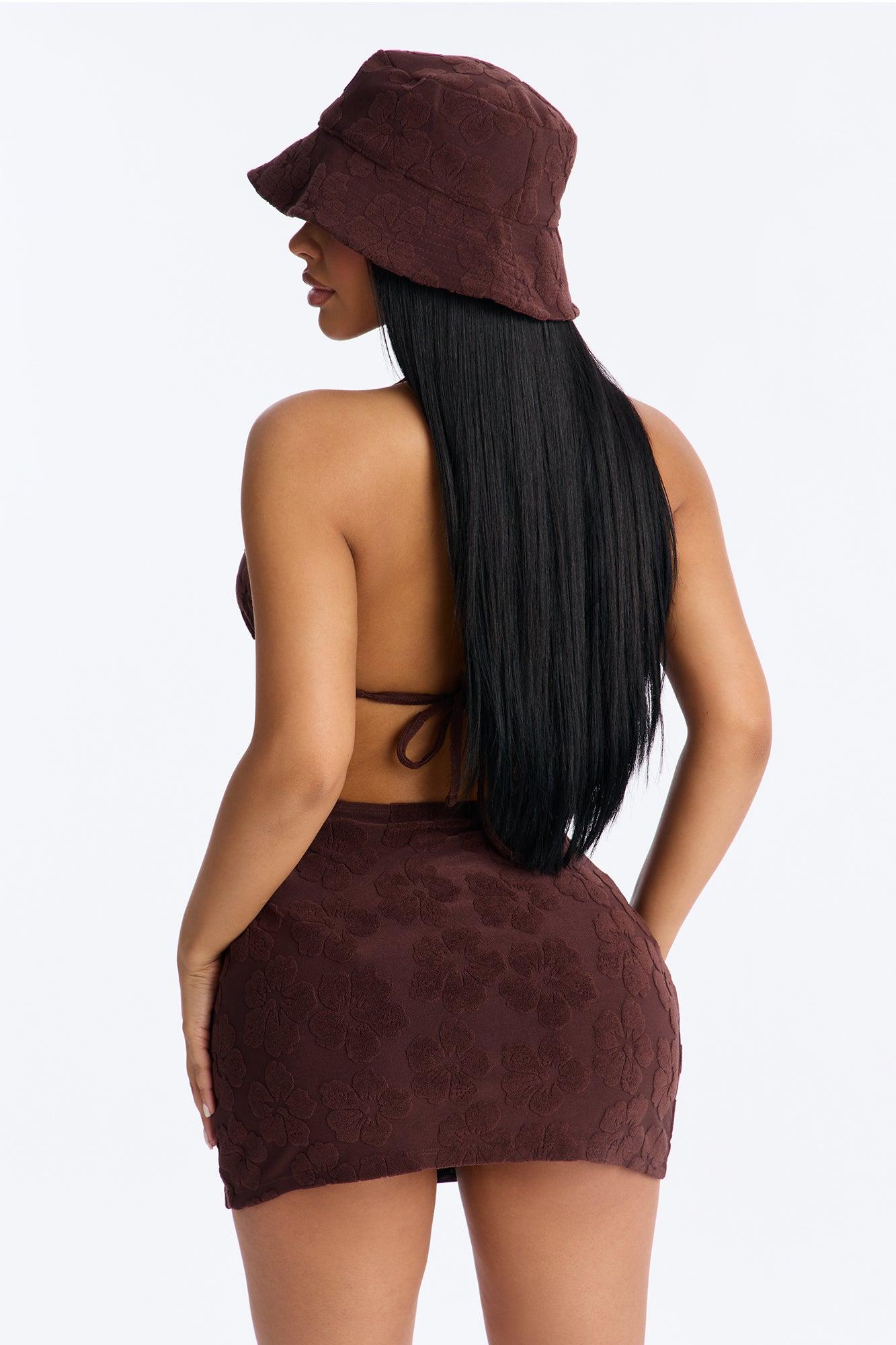 Joan 4 Piece Bikini Set - Chocolate Female Product Image