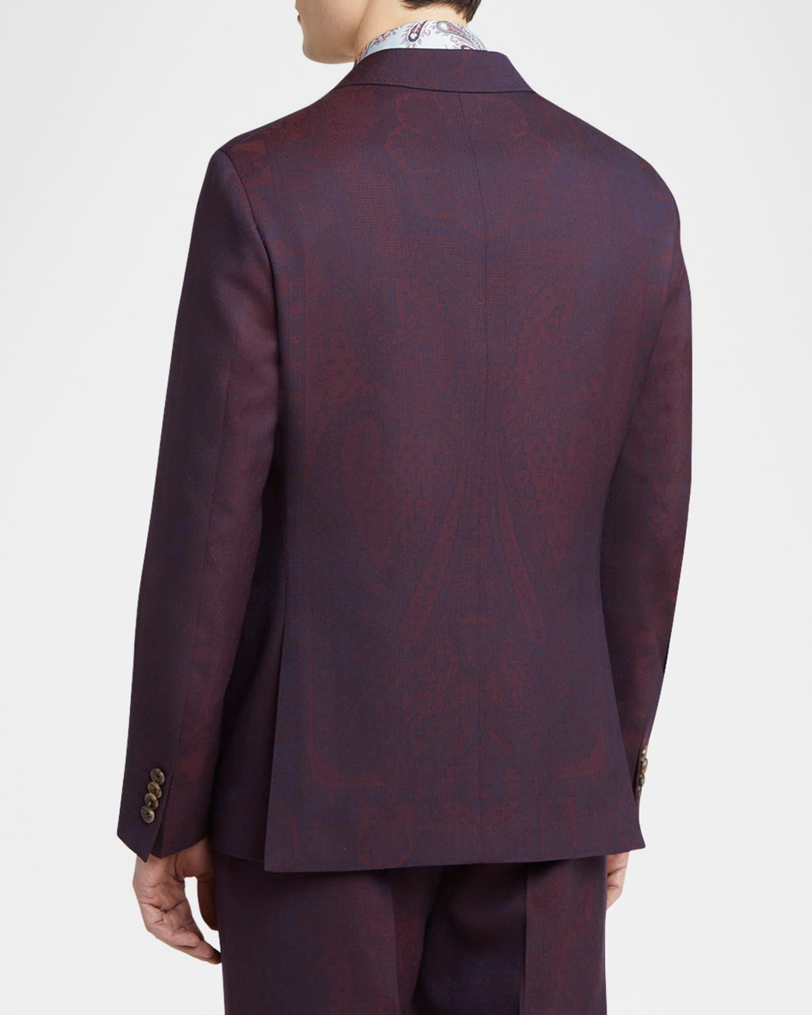 Men's Wool Jacquard Two-Button Sport Coat Product Image