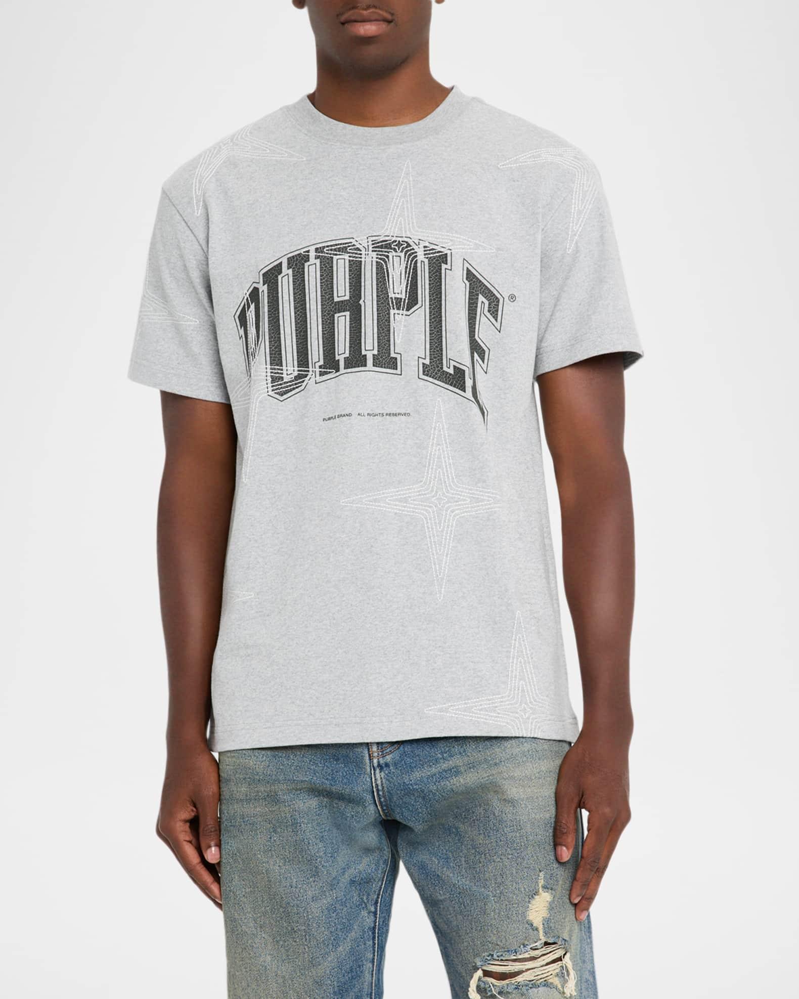 Men's Star Overlay Graphic Logo T-Shirt Product Image