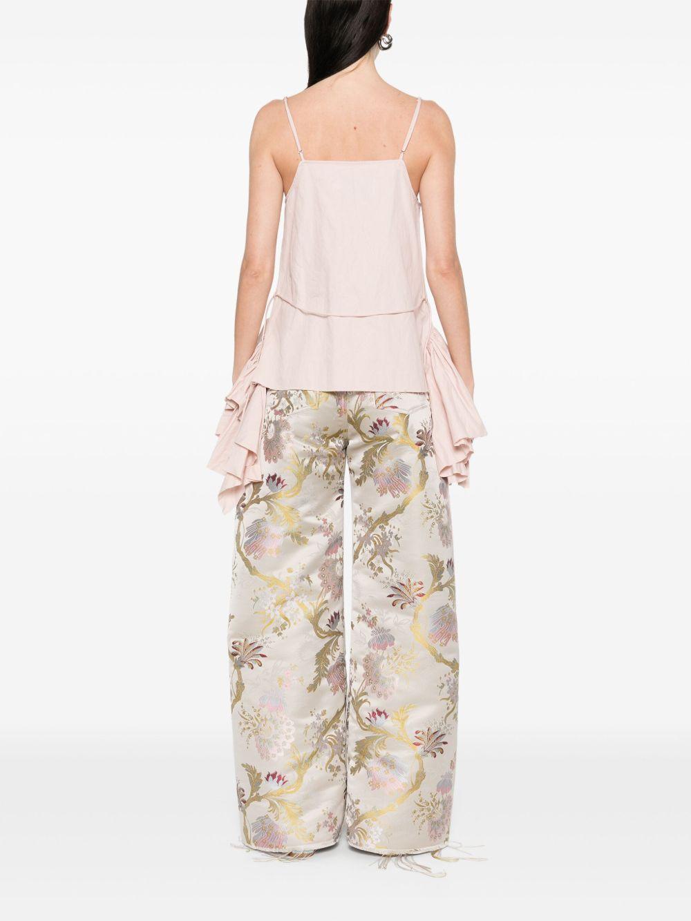 frilled-peplum-hem top Product Image