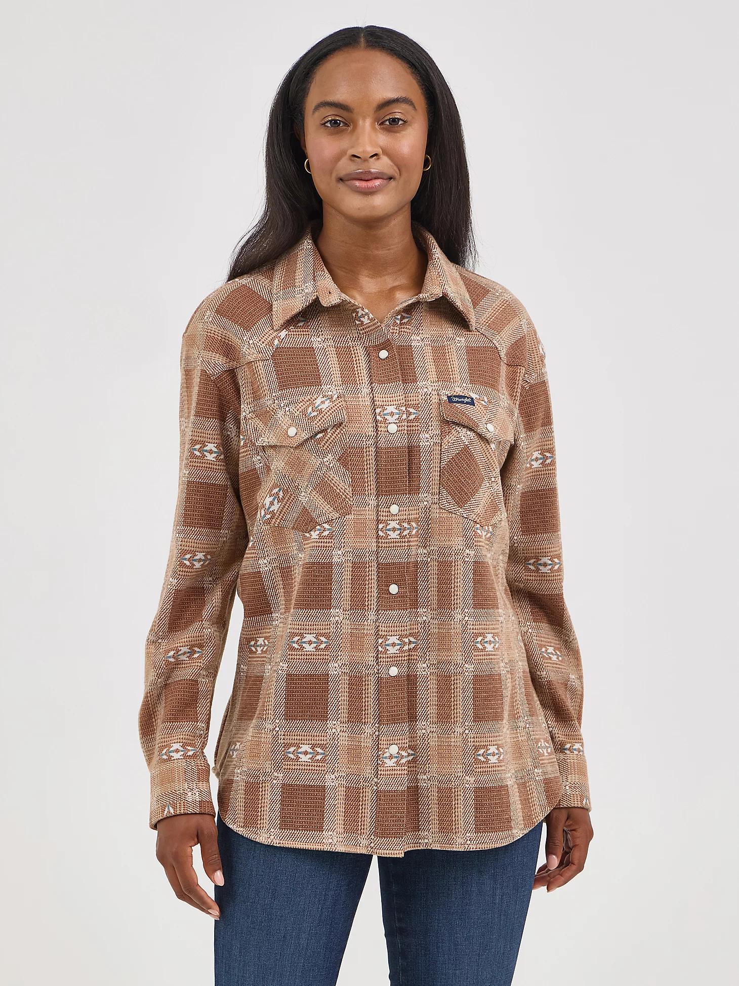 Women's Wrangler Boyfriend Shirt Jacket Product Image