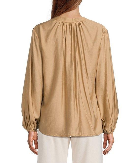 Antonio Melani Doris V-Neck Long Sleeve Elastic Cuff Blouse Product Image