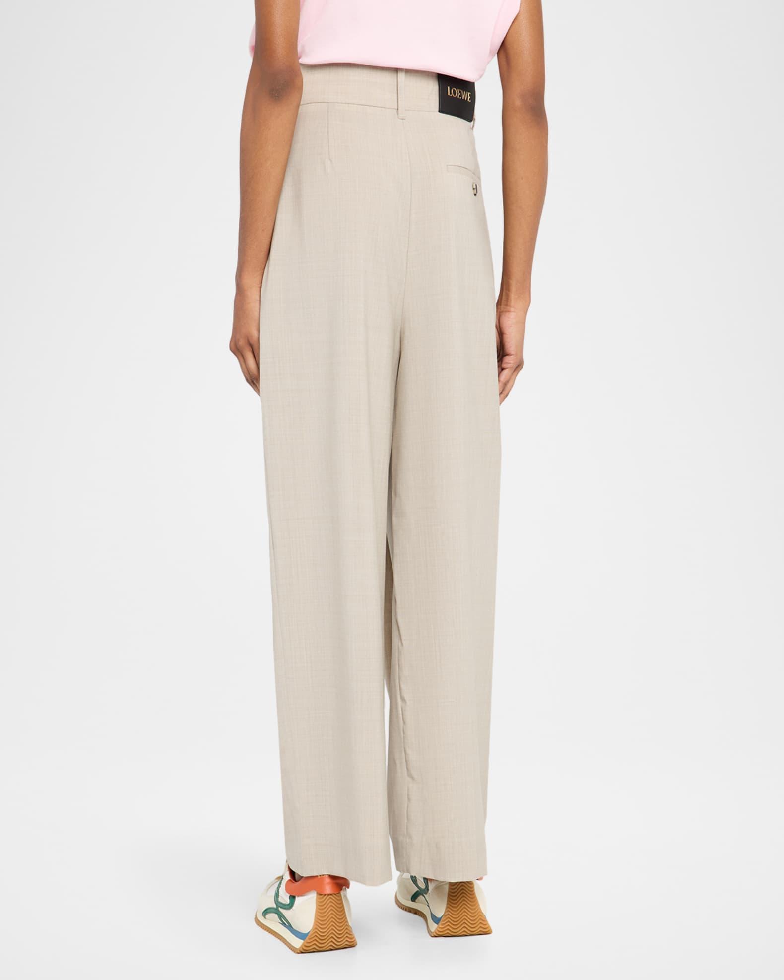 Wrap Pleated Wide-Leg Trousers Product Image