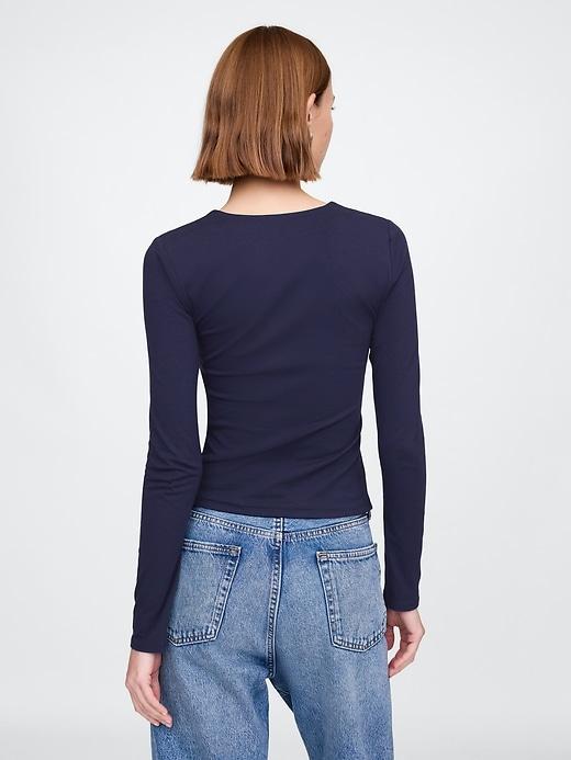 CloseKnit Jersey Square-Neck Top Product Image