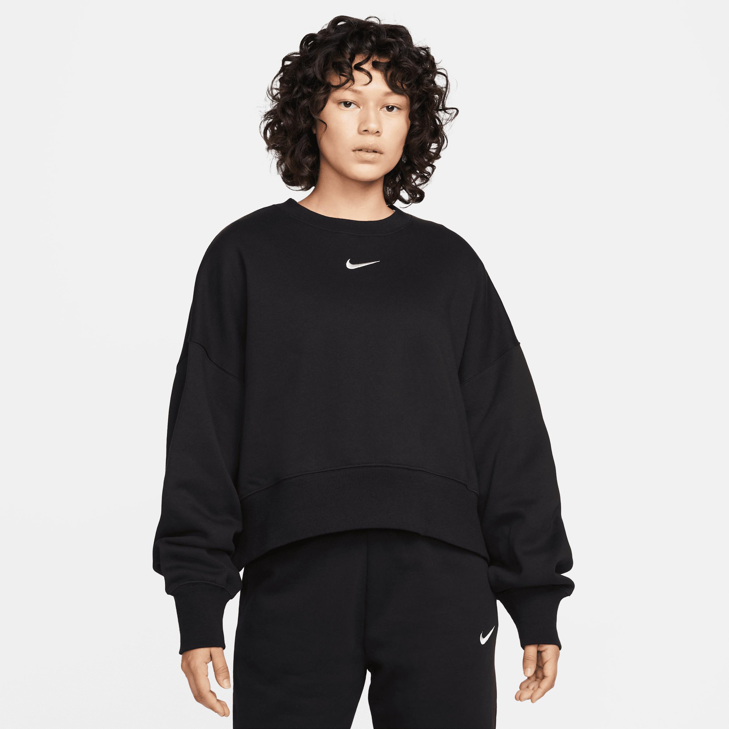 Womens Nike Sportswear Phoenix Fleece Over-Oversized Crew-Neck Sweatshirt | DQ5761-010 Product Image