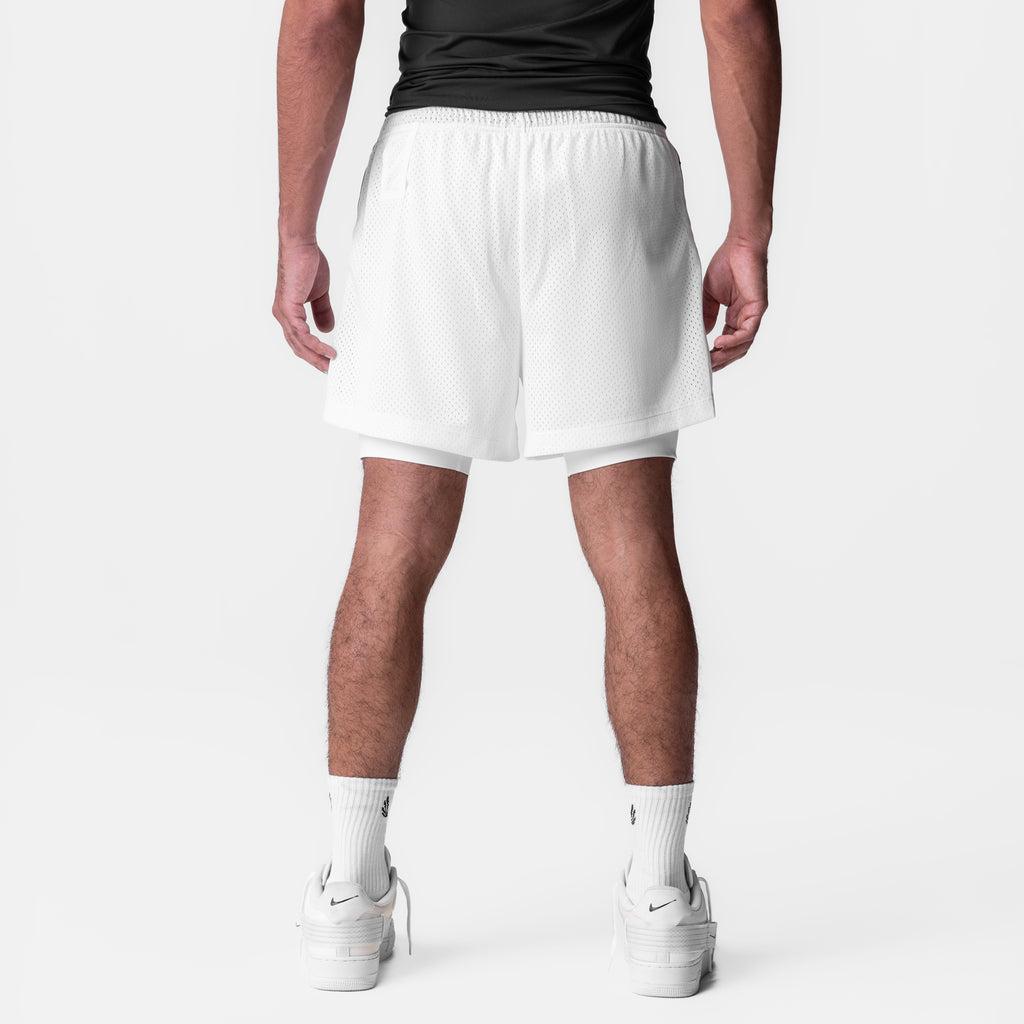 0991. Ion-Mesh 5" Liner Short - White Male Product Image