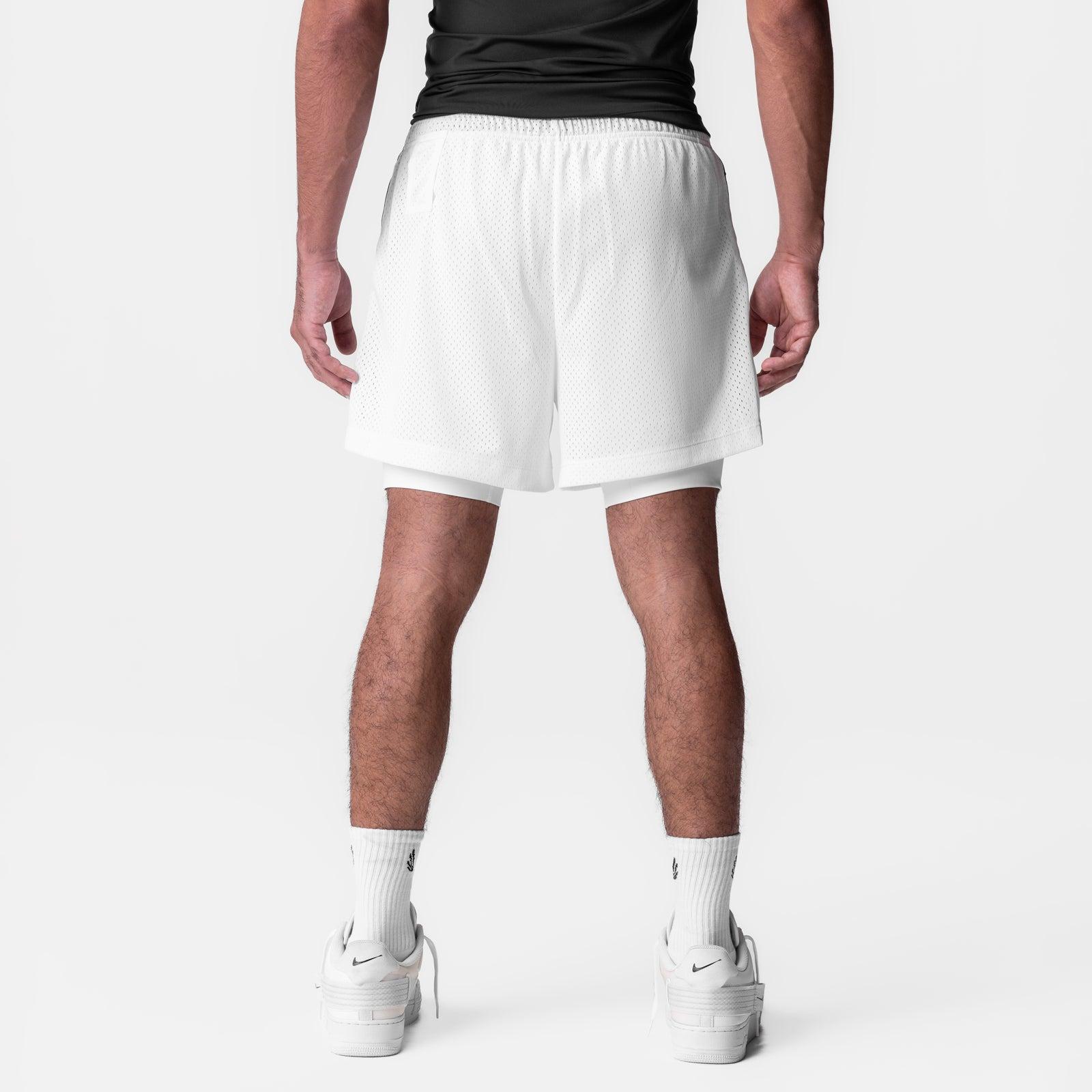 0991. Ion-Mesh 5" Liner Short - White Male Product Image