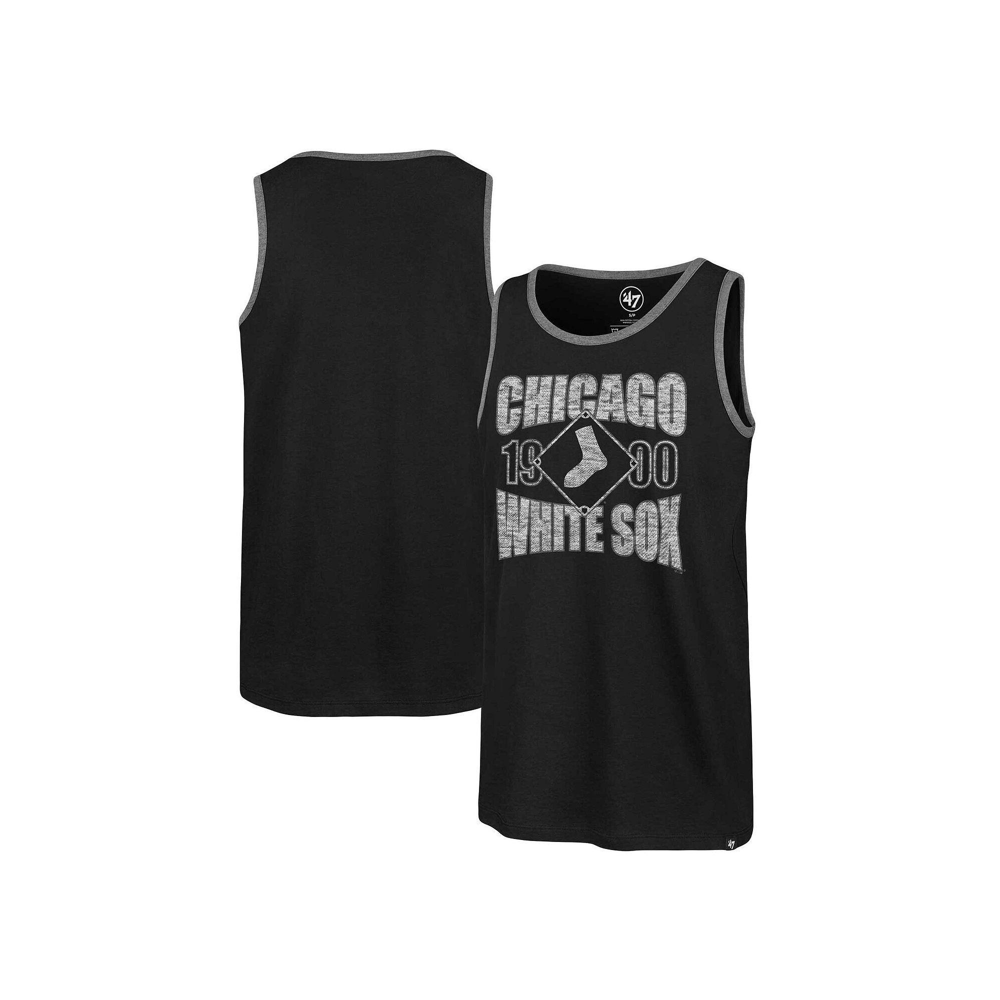 Men's '47 Black Chicago White Sox Upload Franklin Tank Top,  Product Image