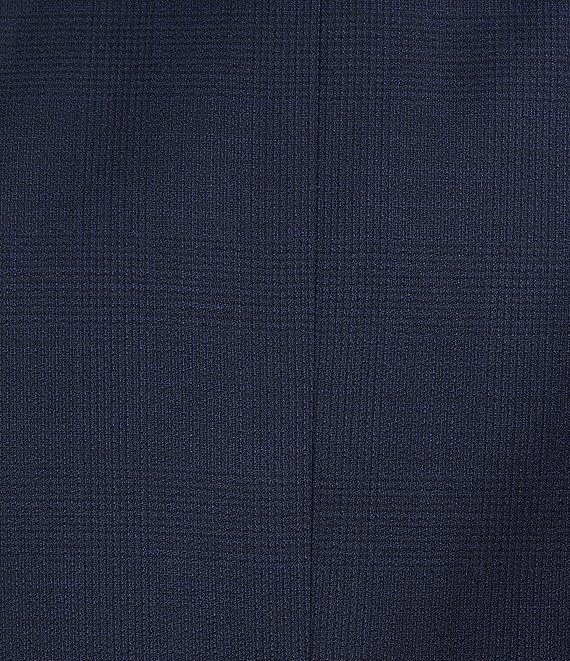 Hickey Freeman Classic Fit Flat Front Tonal Plaid Pattern 2-Piece Suit Product Image