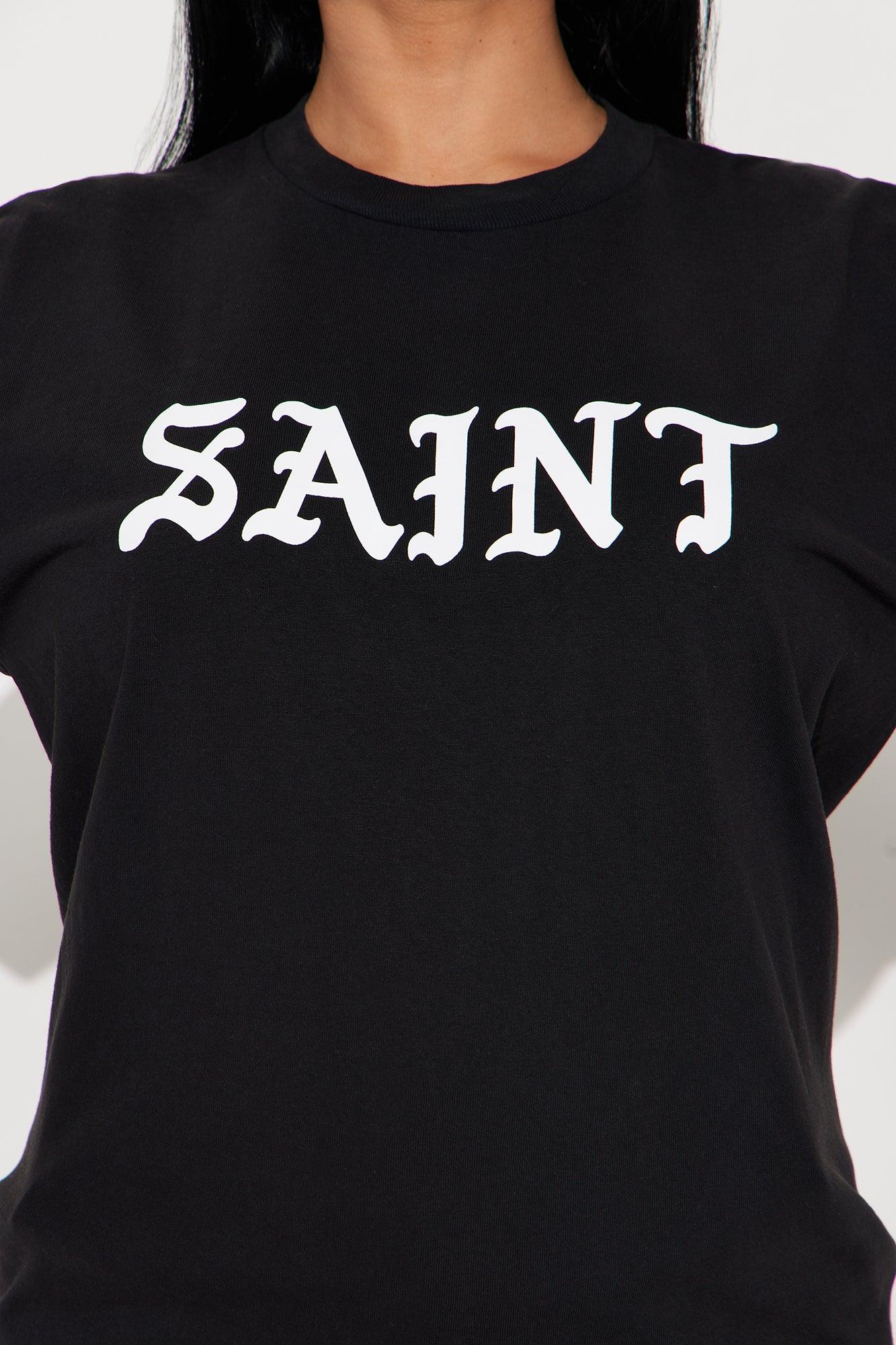 Always A Saint Washed Tee - Black Product Image