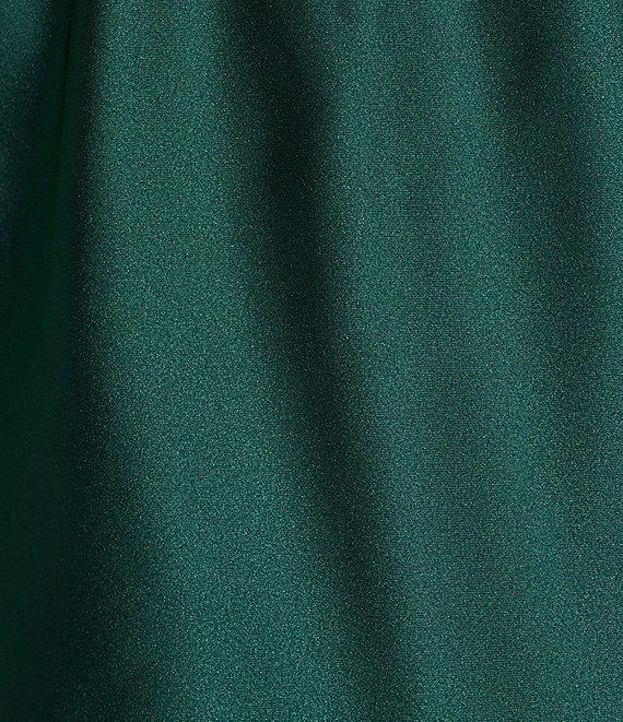 Allison & Kelly Satin Bow Straps Square Neck Dress Product Image