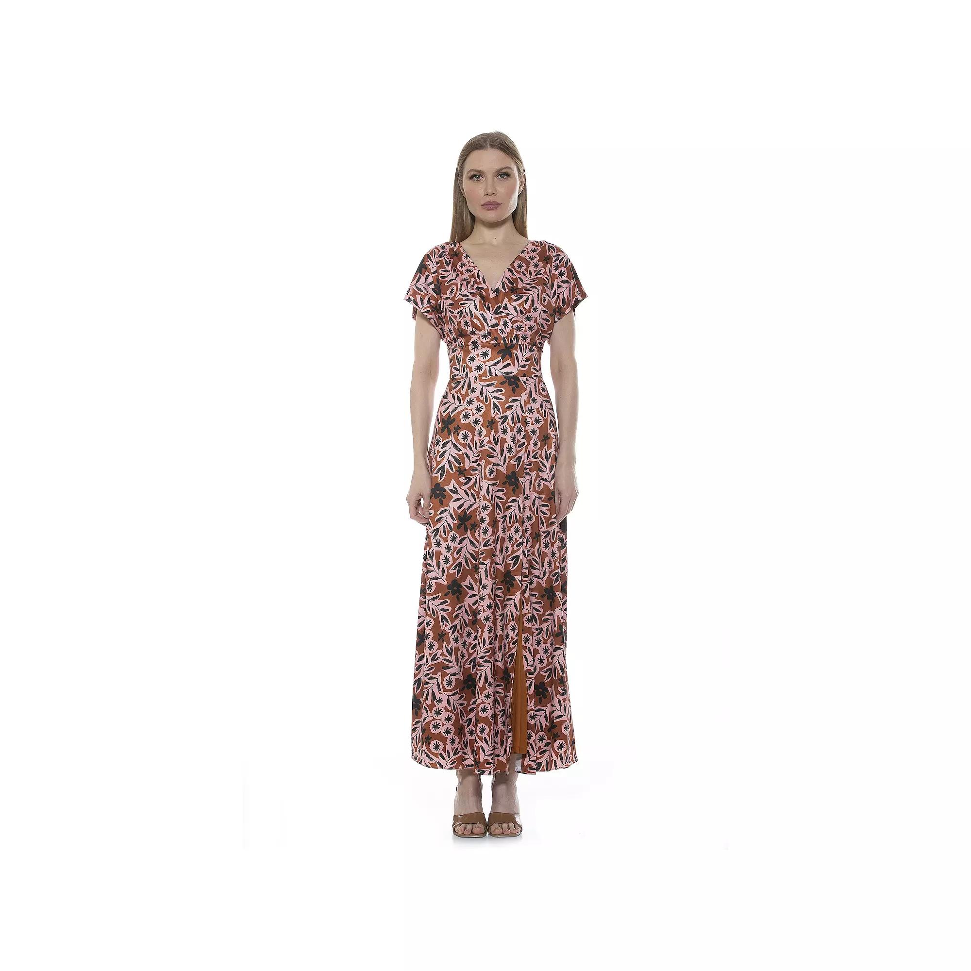Women's ALEXIA ADMOR Brielle Surplice Maxi Dress,  Product Image