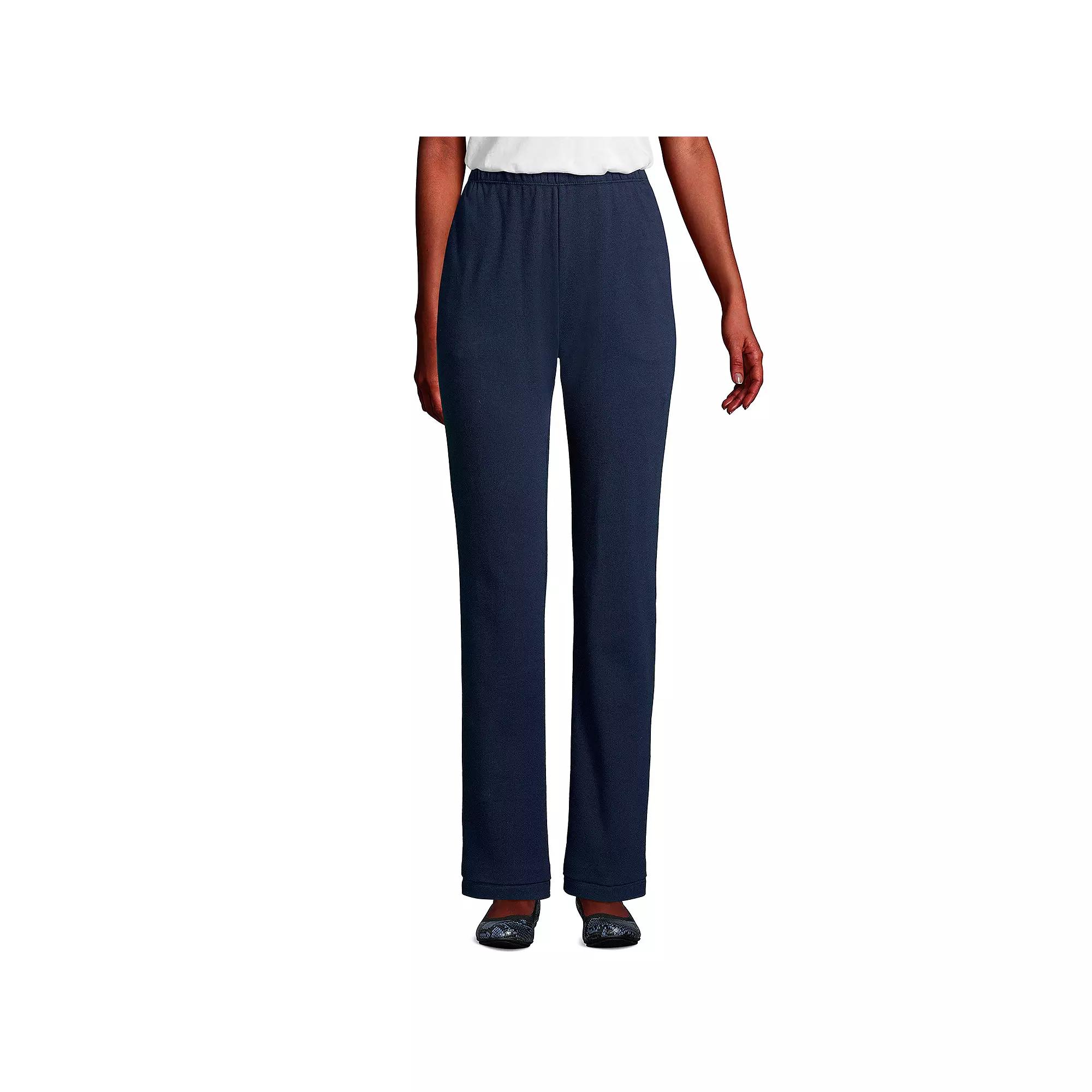 Petite Lands' End Sport Knit High Waist Pants, Women's,  Product Image
