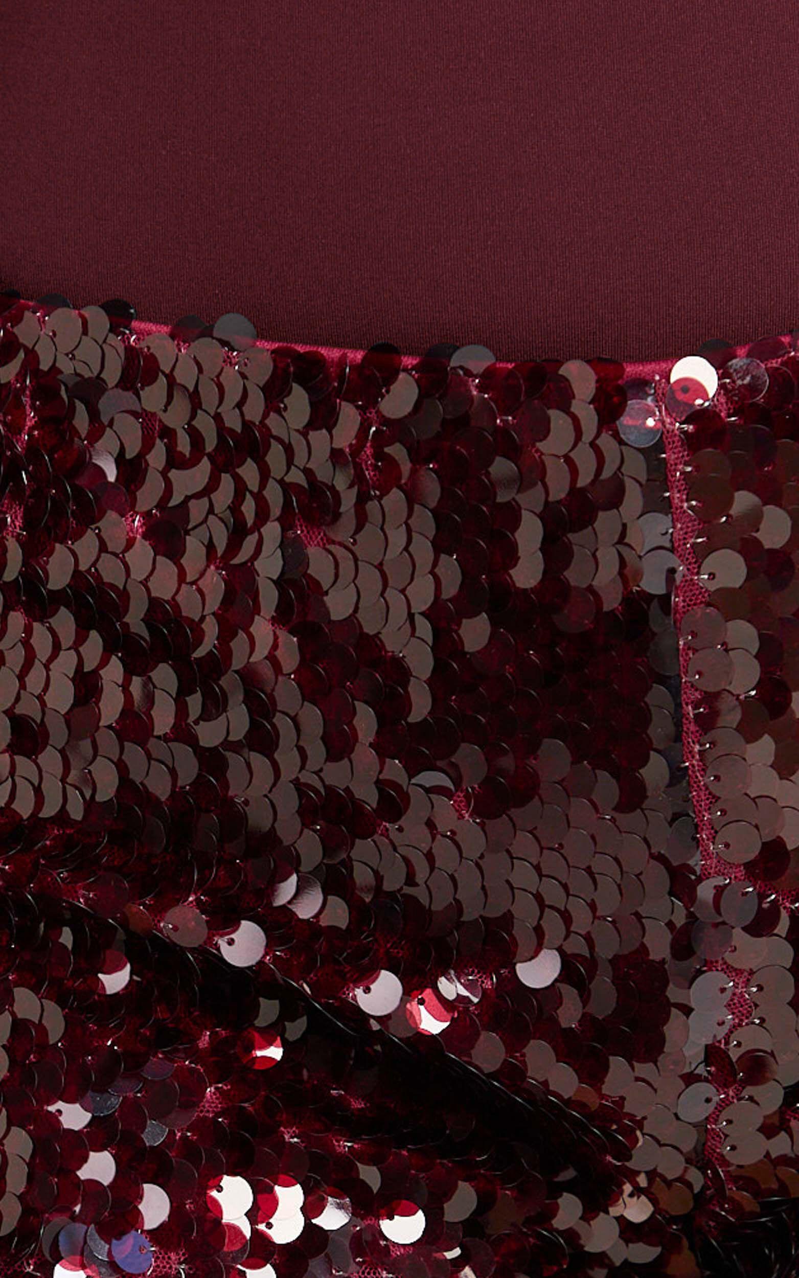 Jhaya Shorts - Sequin Mini Short in Wine Product Image