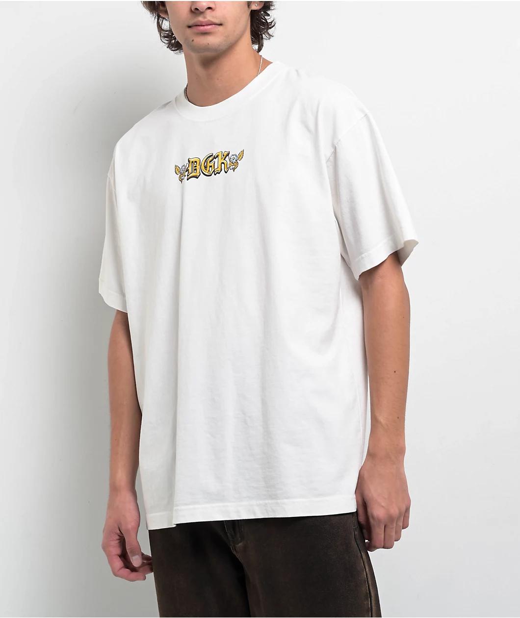 DGK Protect Us Heavyweight White T-Shirt Product Image