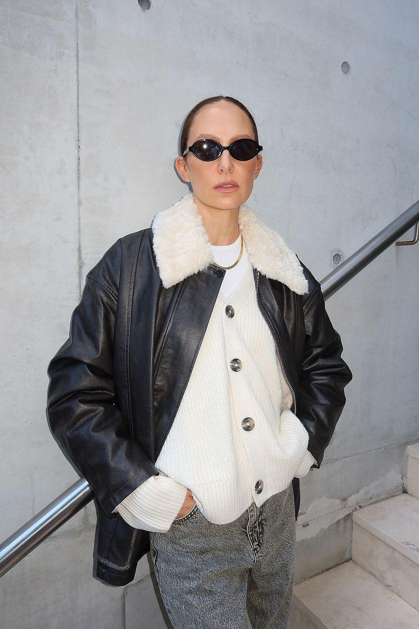 Washed Out Pu Bonded Jacket Product Image