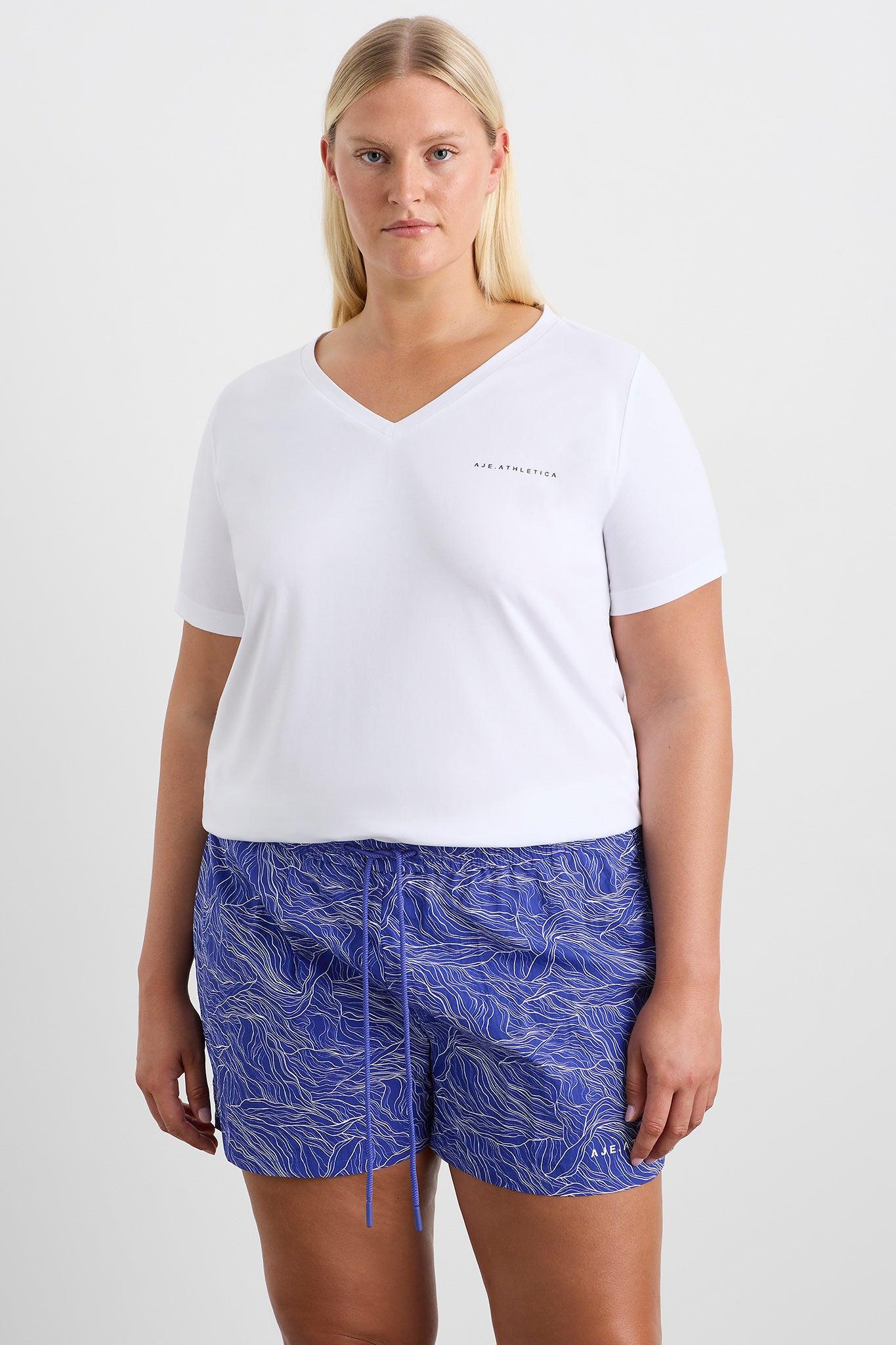 V Neck Jersey Tee 197 Product Image