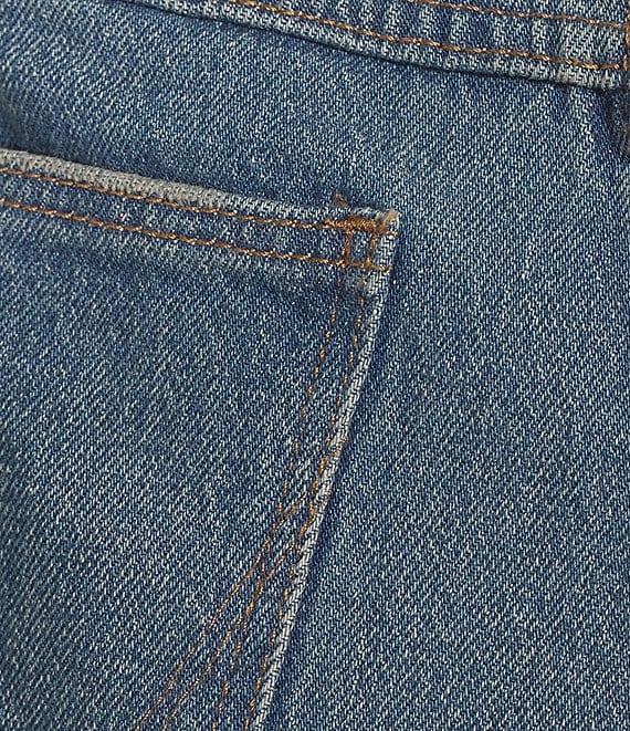 Wrangler® Vintage-Inspired Mid Rise Frayed Hem Denim Shorts Product Image
