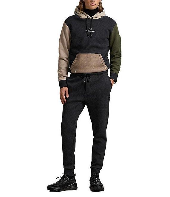Polo Ralph Lauren Logo Color Block Double-Knit Hoodie Product Image