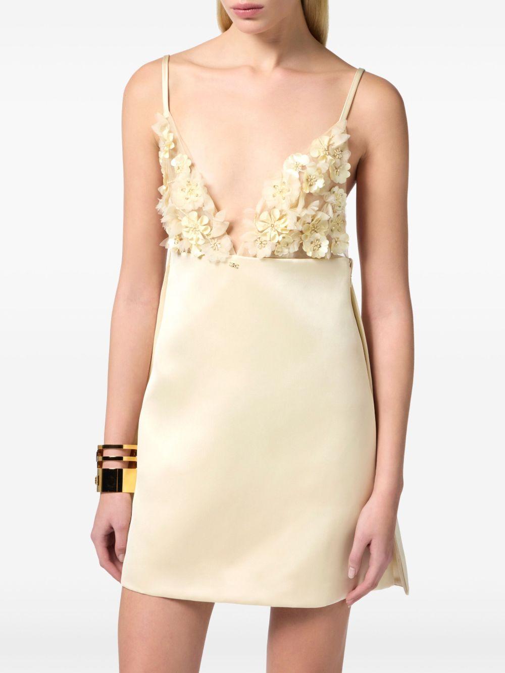 floral-appliqué dress Product Image