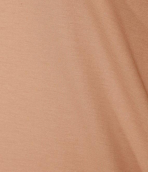 Le' AL.X Short Sleeve Crew Neck Knit Jersey Pima Cotton Tee Top Product Image