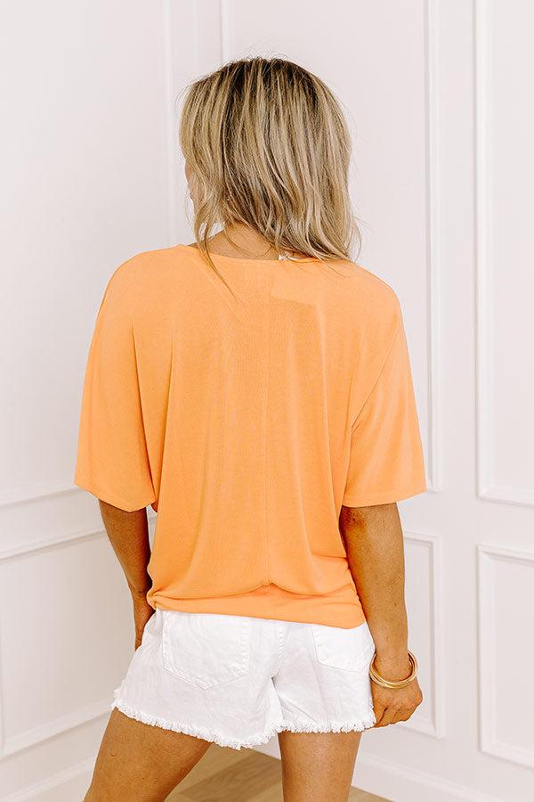 All The Vibes Tee in Orange Product Image