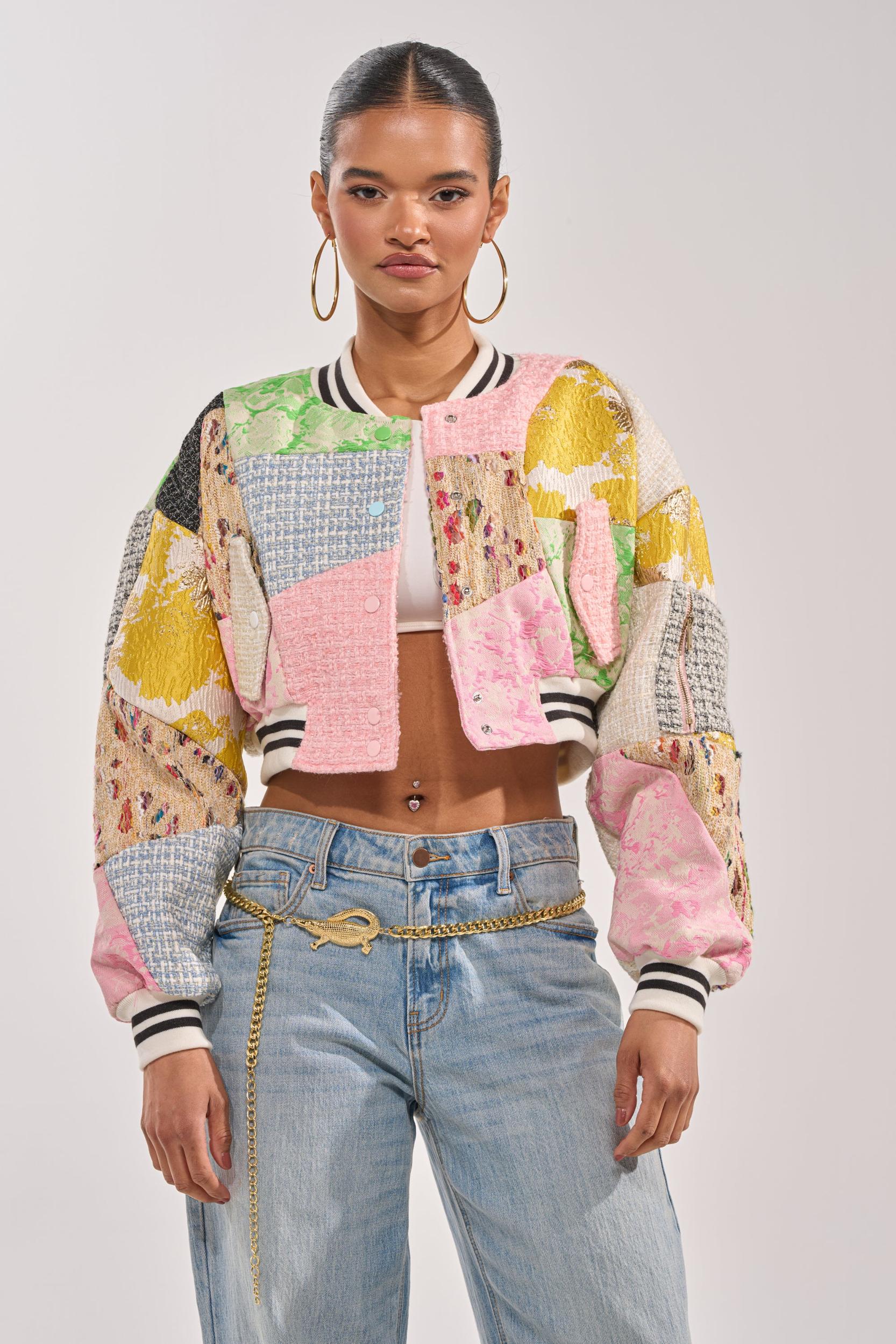 ESTELLE PATCHWORK BOMBER Product Image
