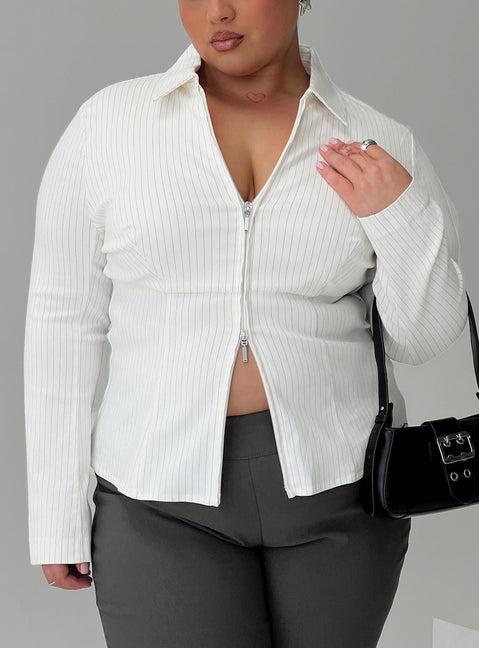Bellar Long Sleeve Top Ivory Product Image