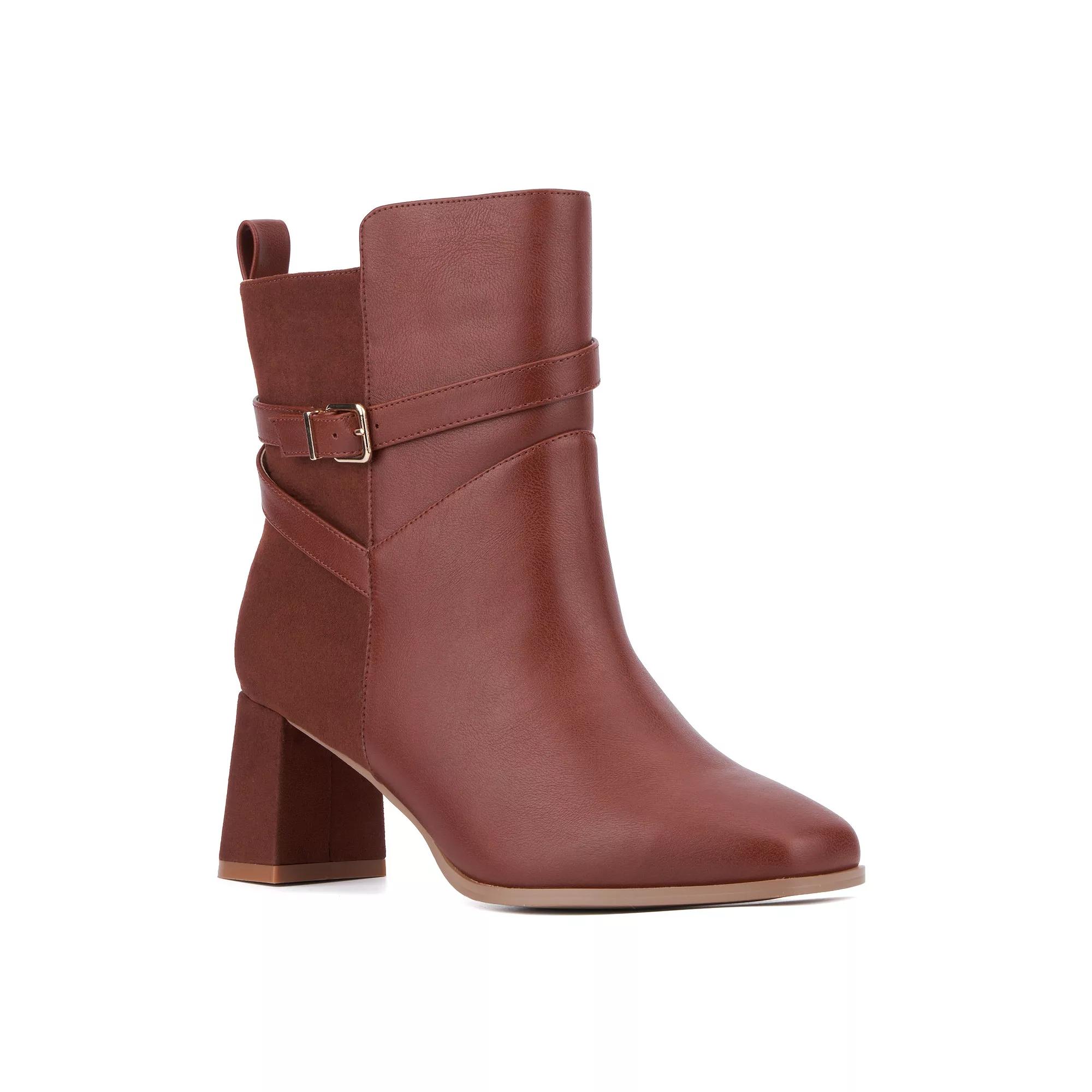 Fashion to Figure Malana Women's Wide Width Boots, Size: 9 Wide, Red Product Image