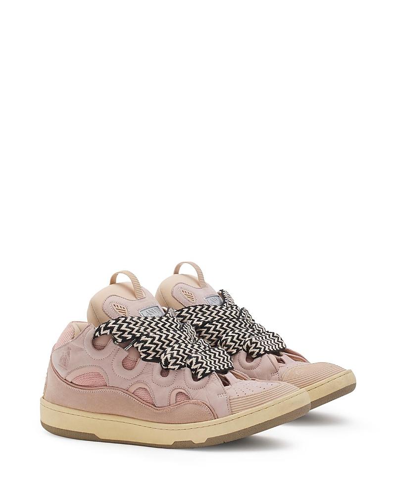 Mens Leather Curb Sneakers Product Image