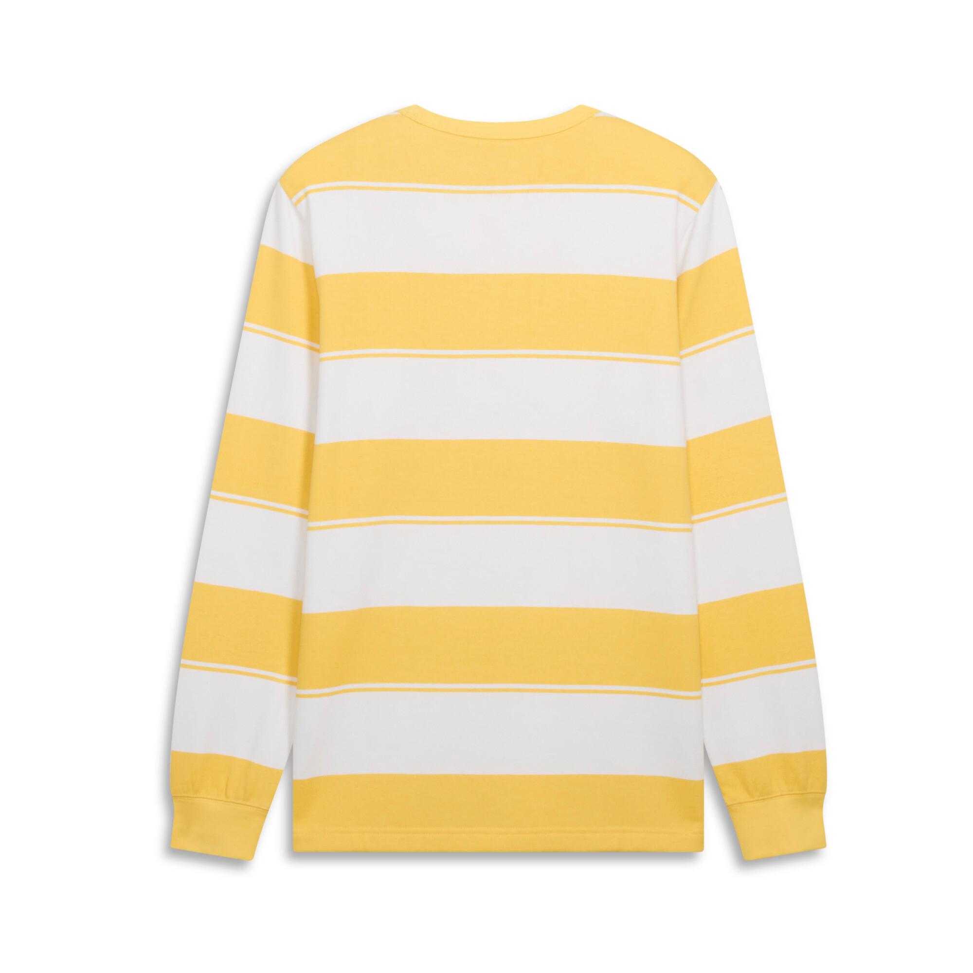 PUMA Class Men's Striped Crew Sweatshirt Product Image