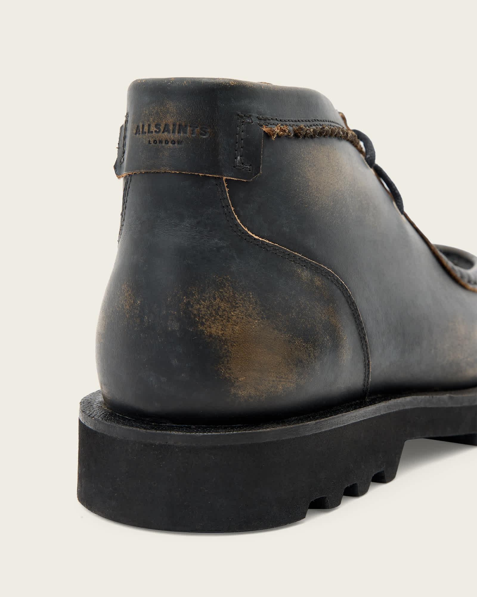 Skiff Ankle Boots Black/Brown | ALLSAINTS US Product Image