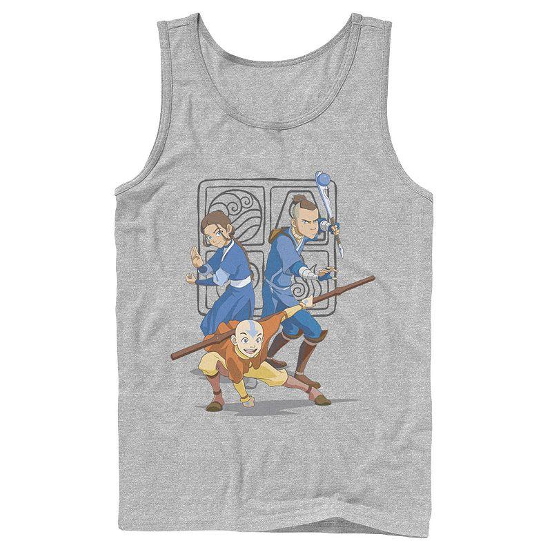 Men's Nickelodeon Avatar The Last Airbender Main Cast Group Shot Symbol Graphic Tank Top,  Product Image