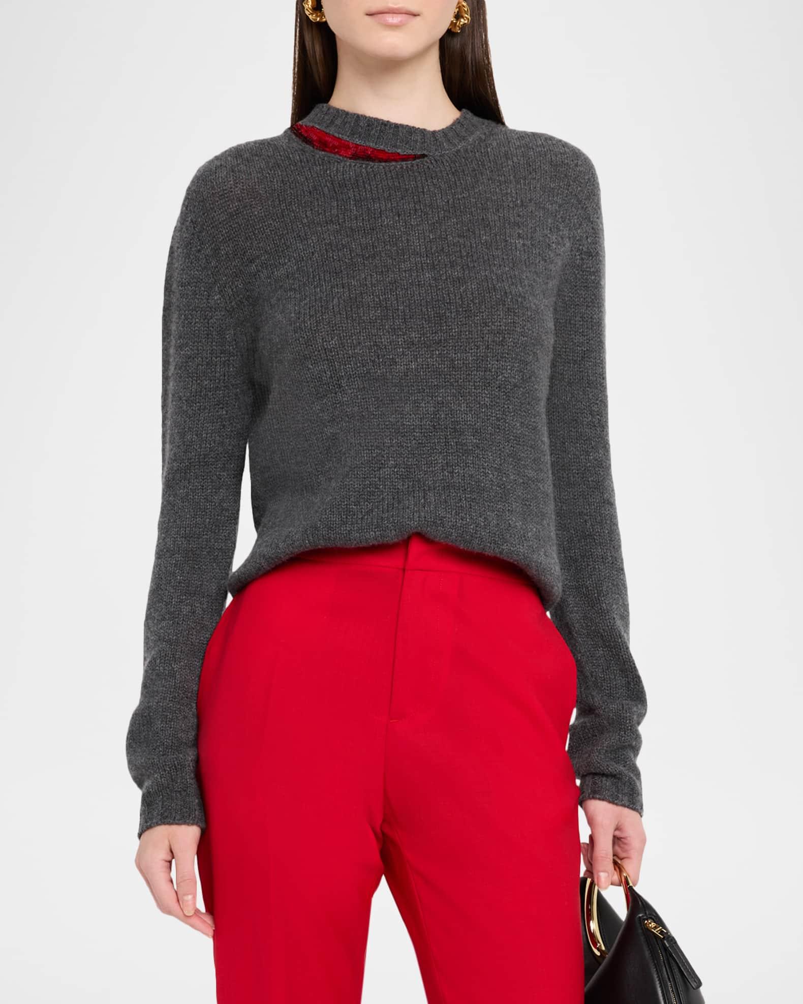Sequin-Embellished Cashmere Sweater Product Image