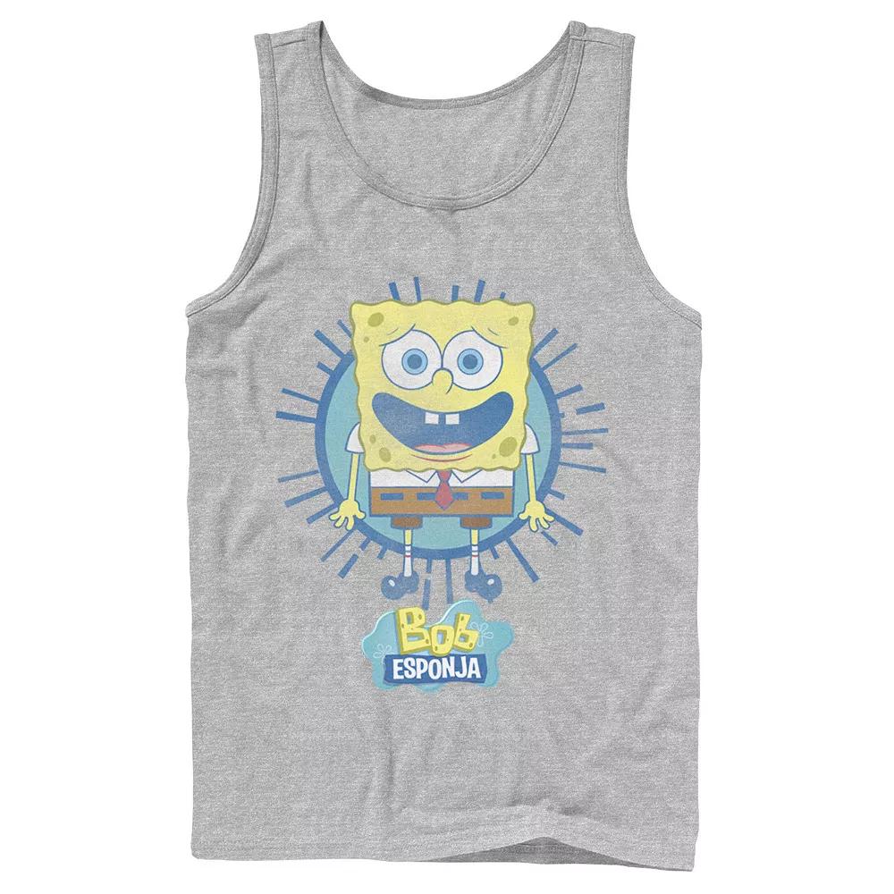 Men's Nickelodeon SpongeBob SquarePants Bob Rays Spanish Graphic Tank Top,  Product Image