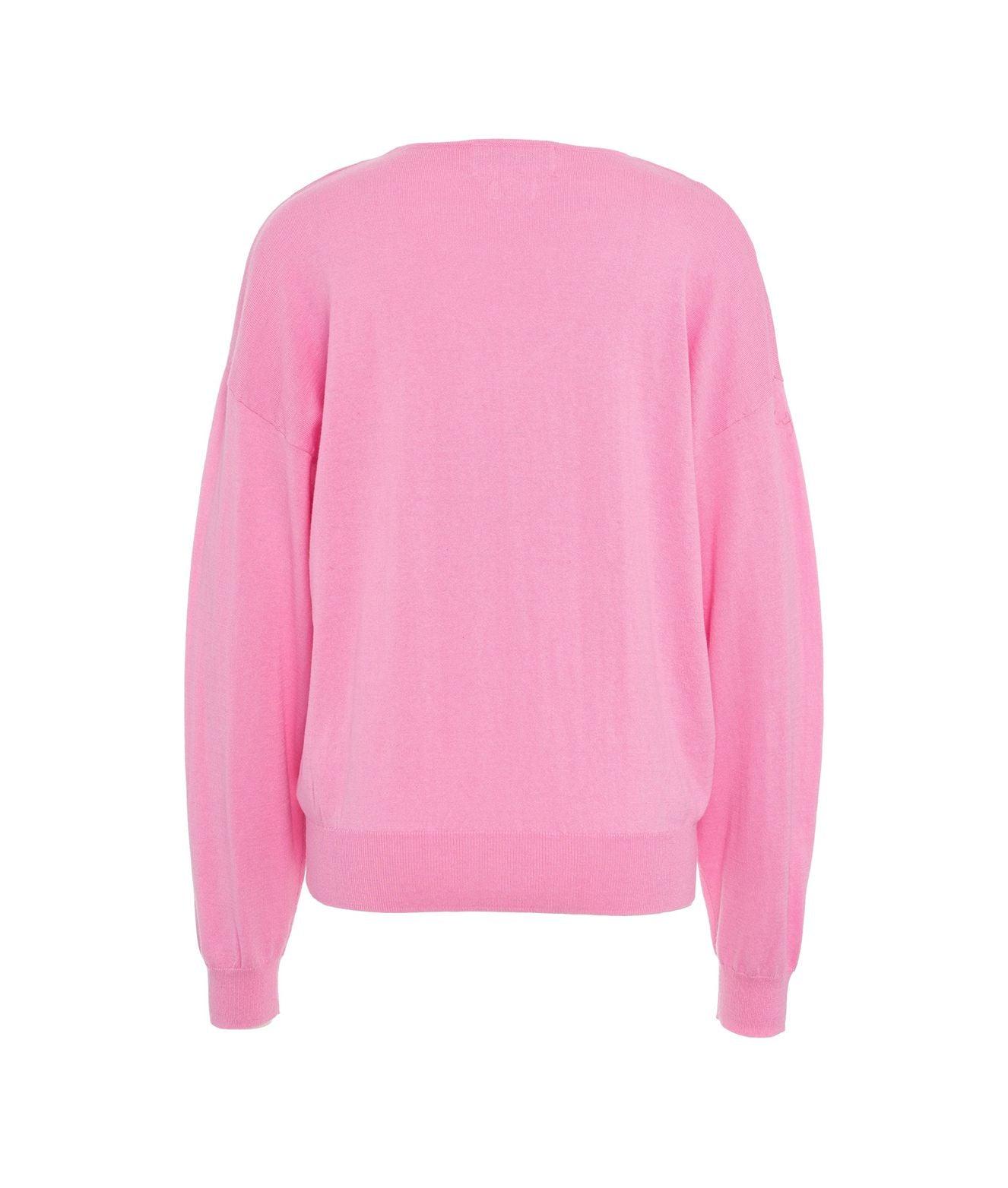 Knit pullover with V-neck Product Image